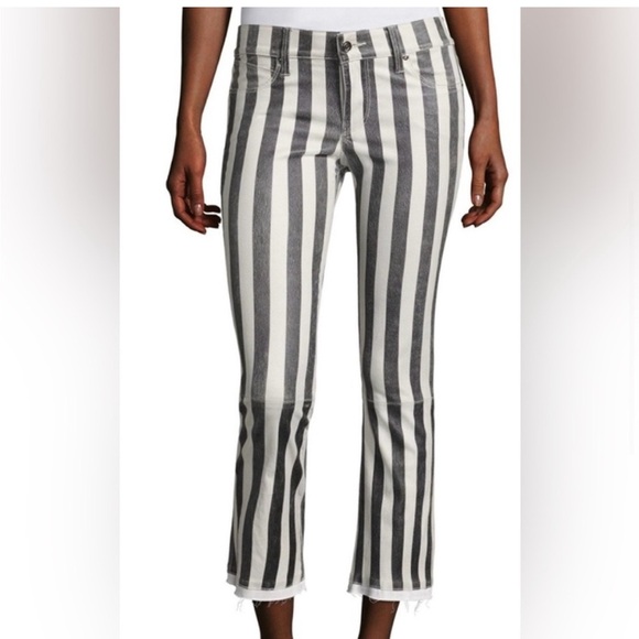 RtA Kiki Striped kick flare leather pants - Picture 16 of 17